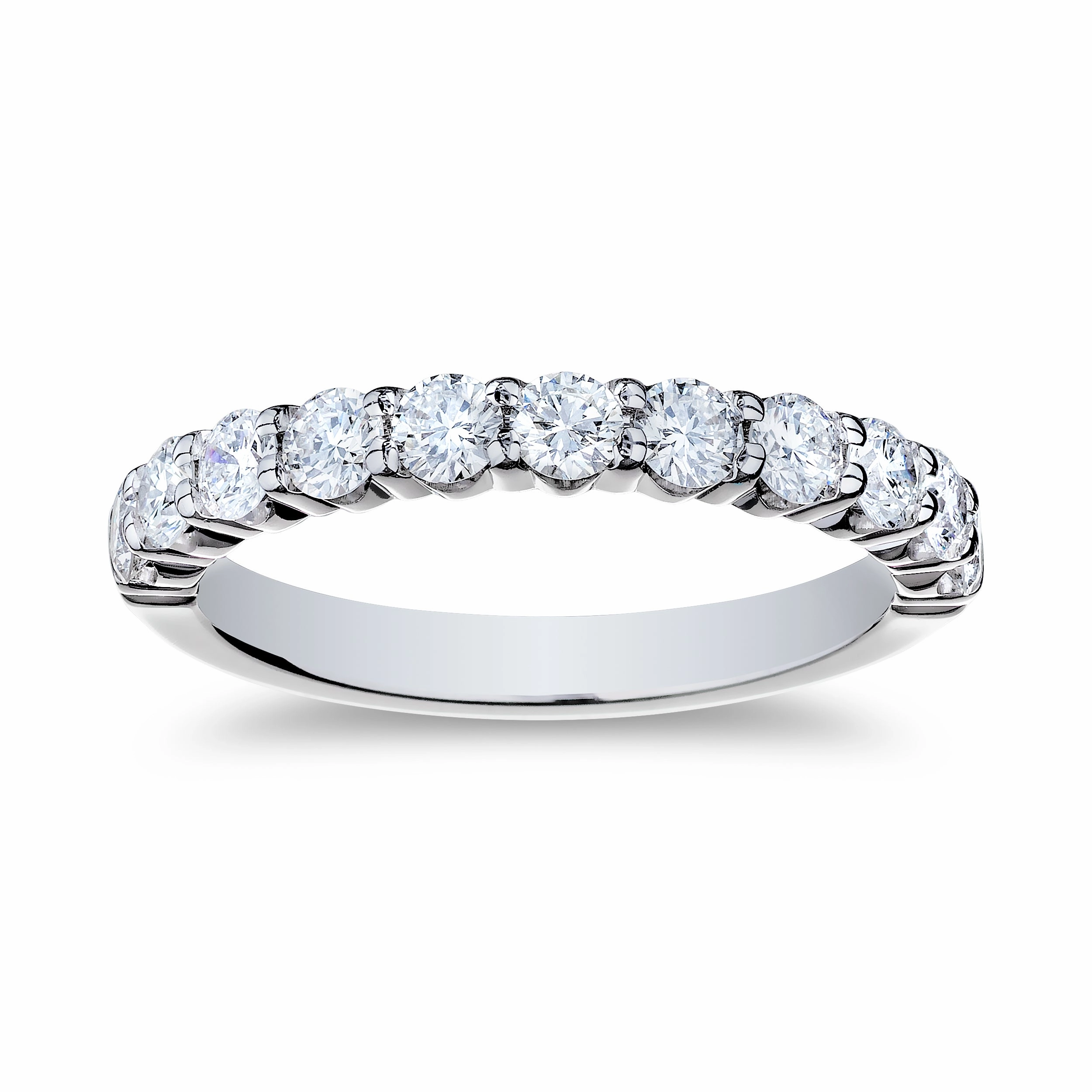 Bremer Jewelry Half Anniversary Diamond Wedding Ring in Platinum (1.04ctw) Secure Adornment Energy Efficient