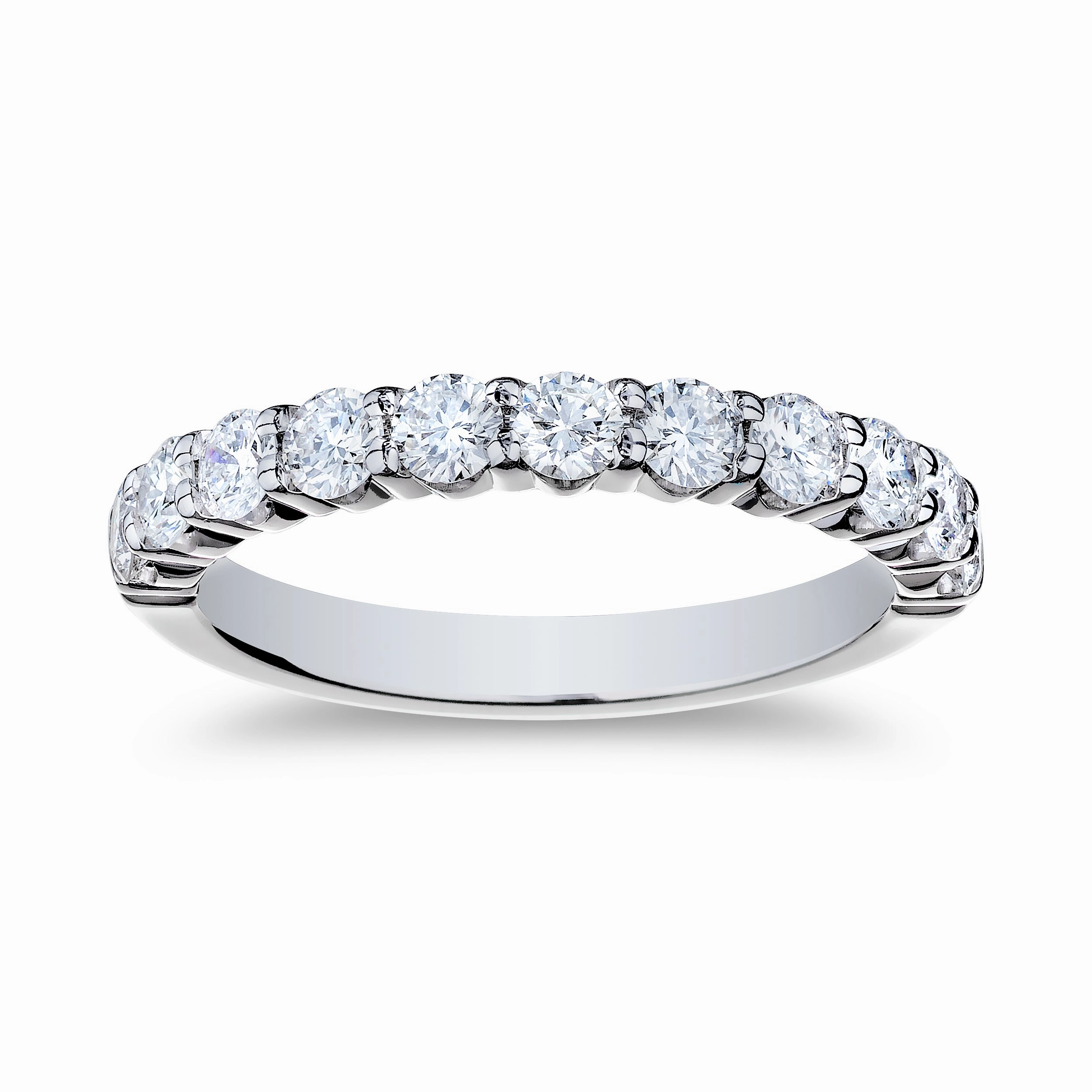 Elegant Art Fun Gift Bremer Jewelry Half Anniversary Diamond Wedding Ring in Platinum (1.04ctw)