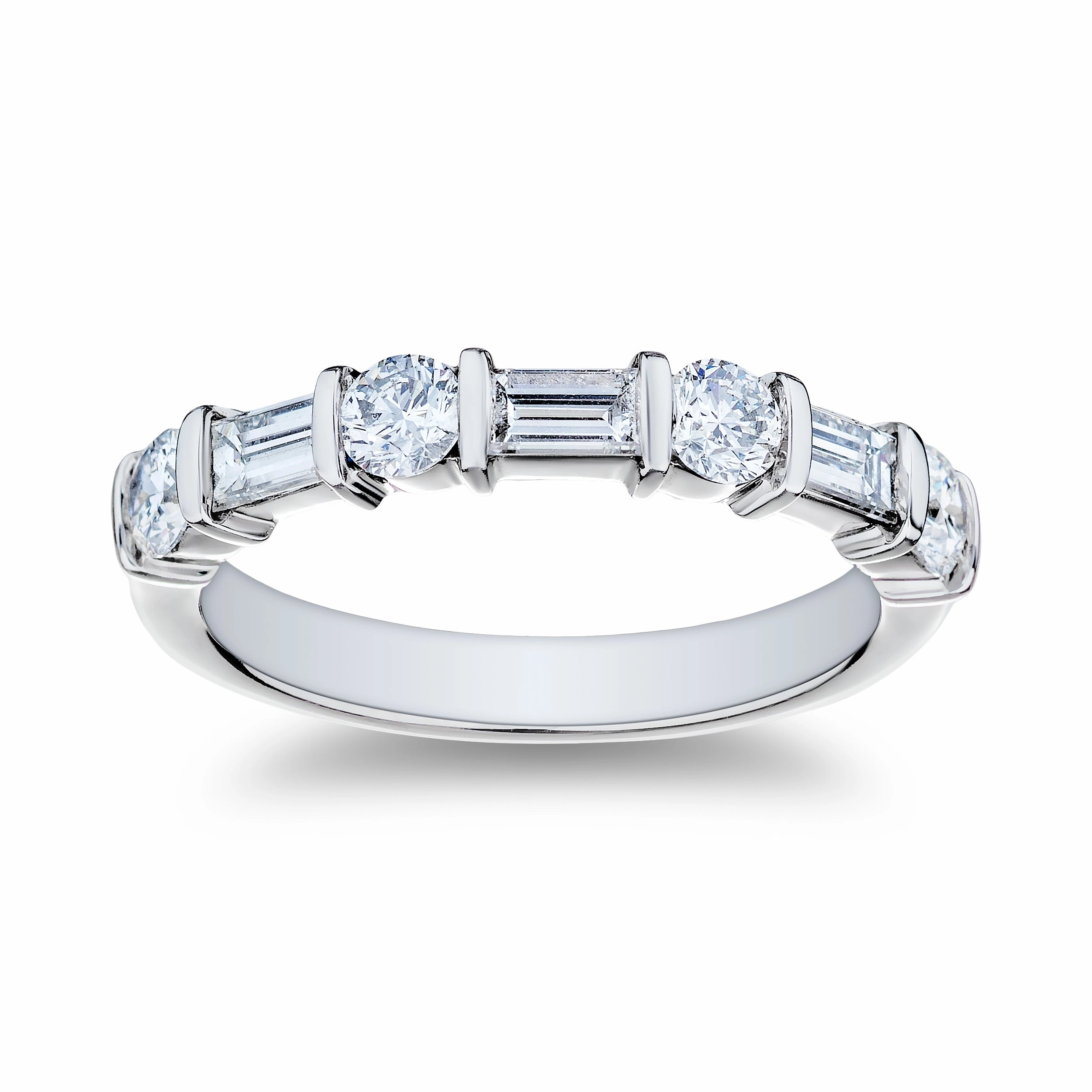 Bremer Jewelry Round Diamond Ring in 950 White Platinum (1.03ctw) Artisan Piece