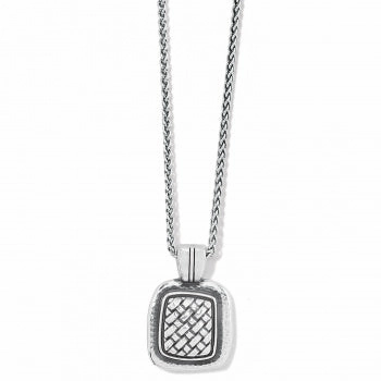 Brighton Ferrara Artisan Square Pendant Necklace Bright Finish Shine On