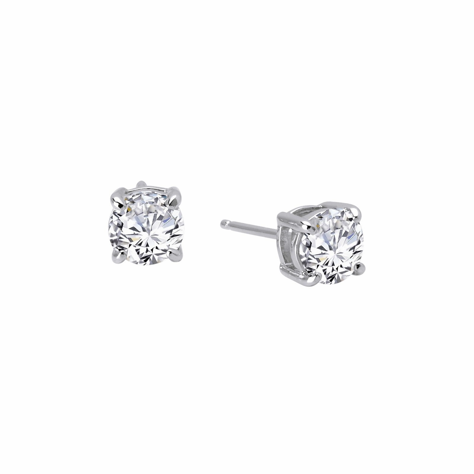 Gift Idea 2 ctw Simulated Diamond Stud Earrings