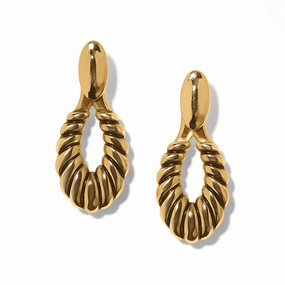 Sleek Form Brighton Athena Scalloped Post Drop Earrings