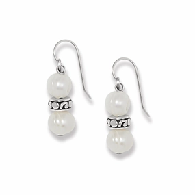 Urban Feature Romantic Present Brighton Contempo Heart Pearl French Wire Earrings