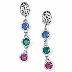 Brighton Elora Gems Dots Post Drop Earrings Dazzling Jewelry