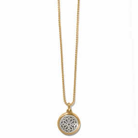 Brighton Ferrara Two Tone Luce Short Necklace Bold Jewelry Pieces Effortless Style