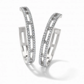 Brighton Illumina Lights Large Hoop Earrings Boho Charm