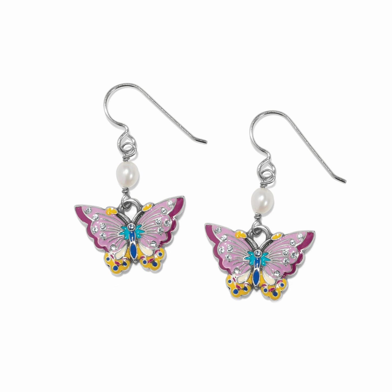 Brighton Kyoto In Bloom Butterfly French Wire Earrings Minimal Piece