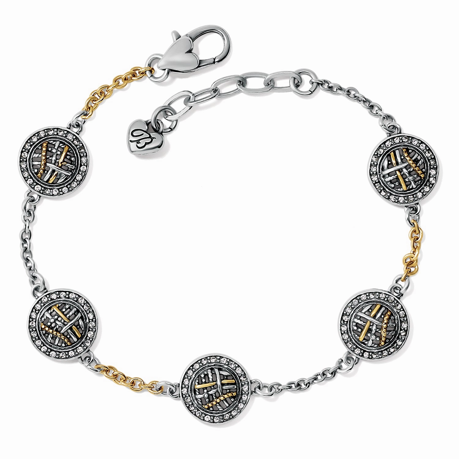 Pure Accent Delicate Touch Brighton Neptune's Rings Woven Station Bracelet