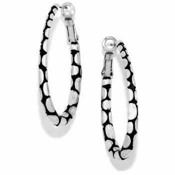 Brighton Pebble Oval Hoop Earrings Couture Accent