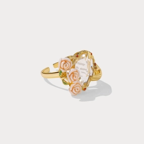 Champagne Rose Heart Ring Final Touch Lightweight Statement
