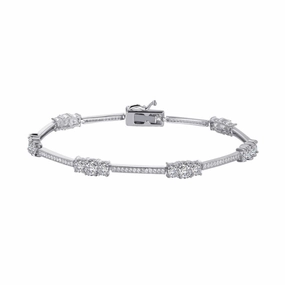 Stylish Station Bracelet Classic Lines