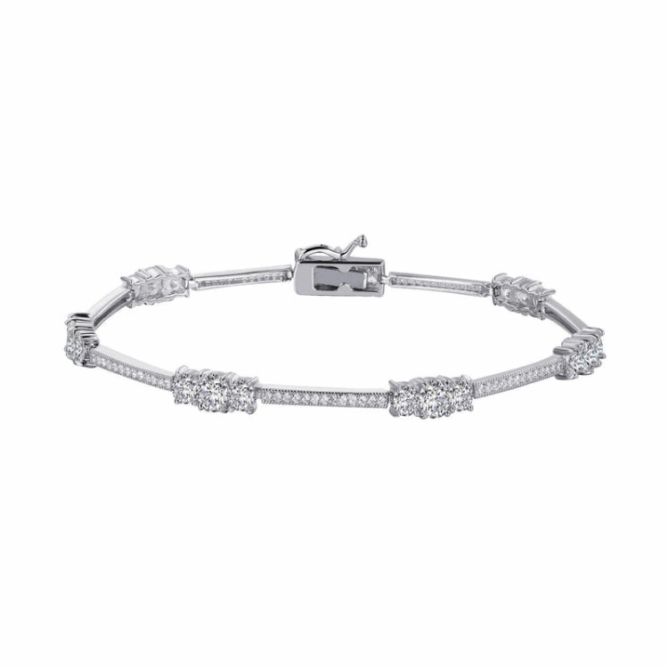 Stylish Station Bracelet Classic Lines
