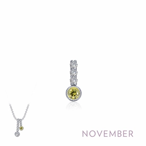 November Birthstone Love Pendant Dramatic Touch