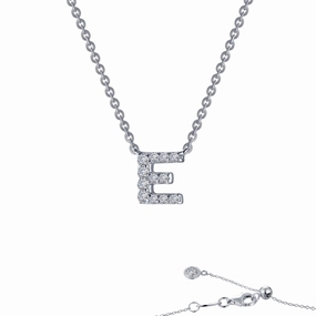 Lafonn Letter E Pendant Necklace Casual Vibe Artistic Form