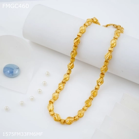 Freemen Indo leaf gold plated Chain Design - FMGC460 Perfect Sparkle Lustrous Edge