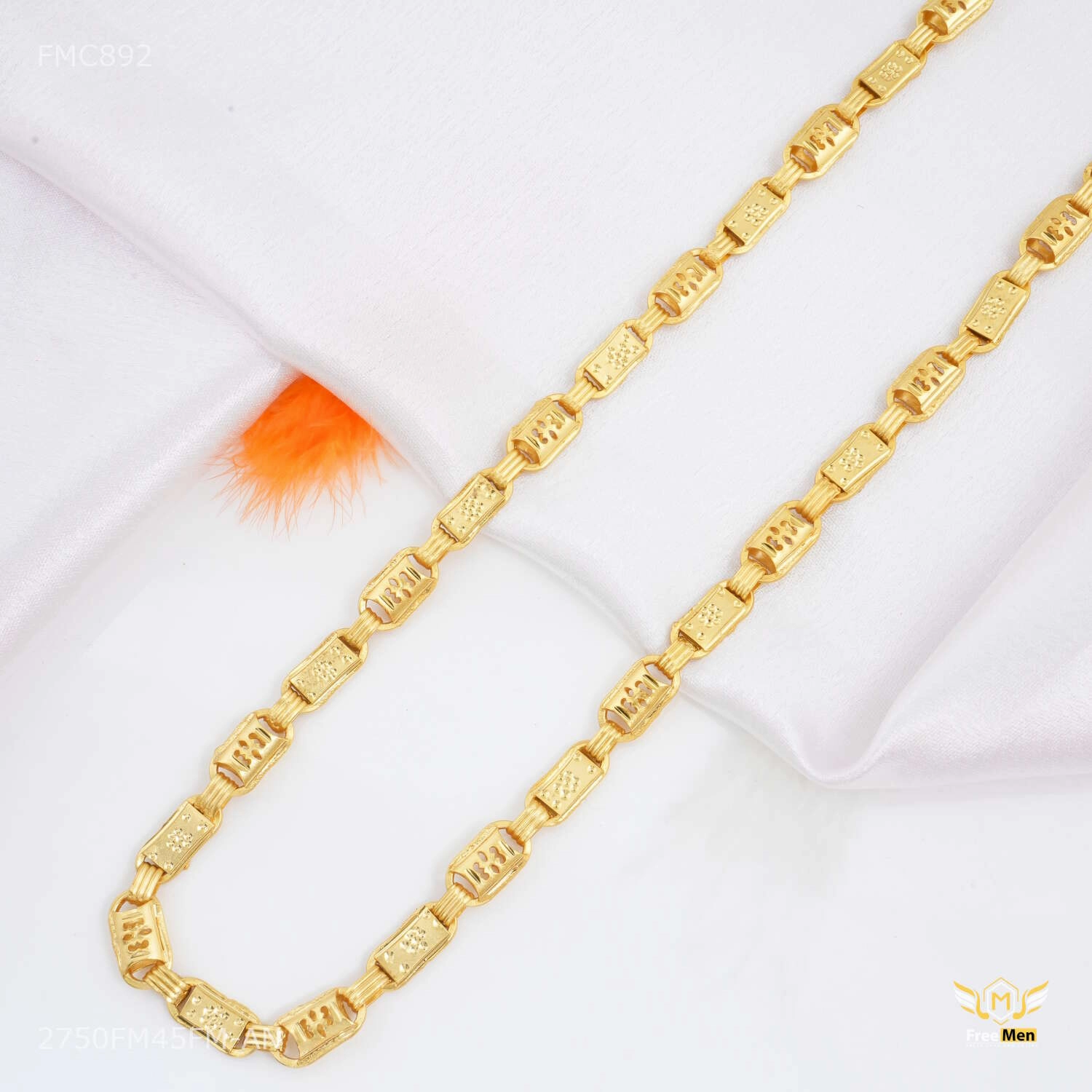 C cut with Box Link Chain for Man - FMC892 Layered Design