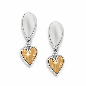 Romantic Present Brighton Cascade Heart Unity Post Drop Earrings