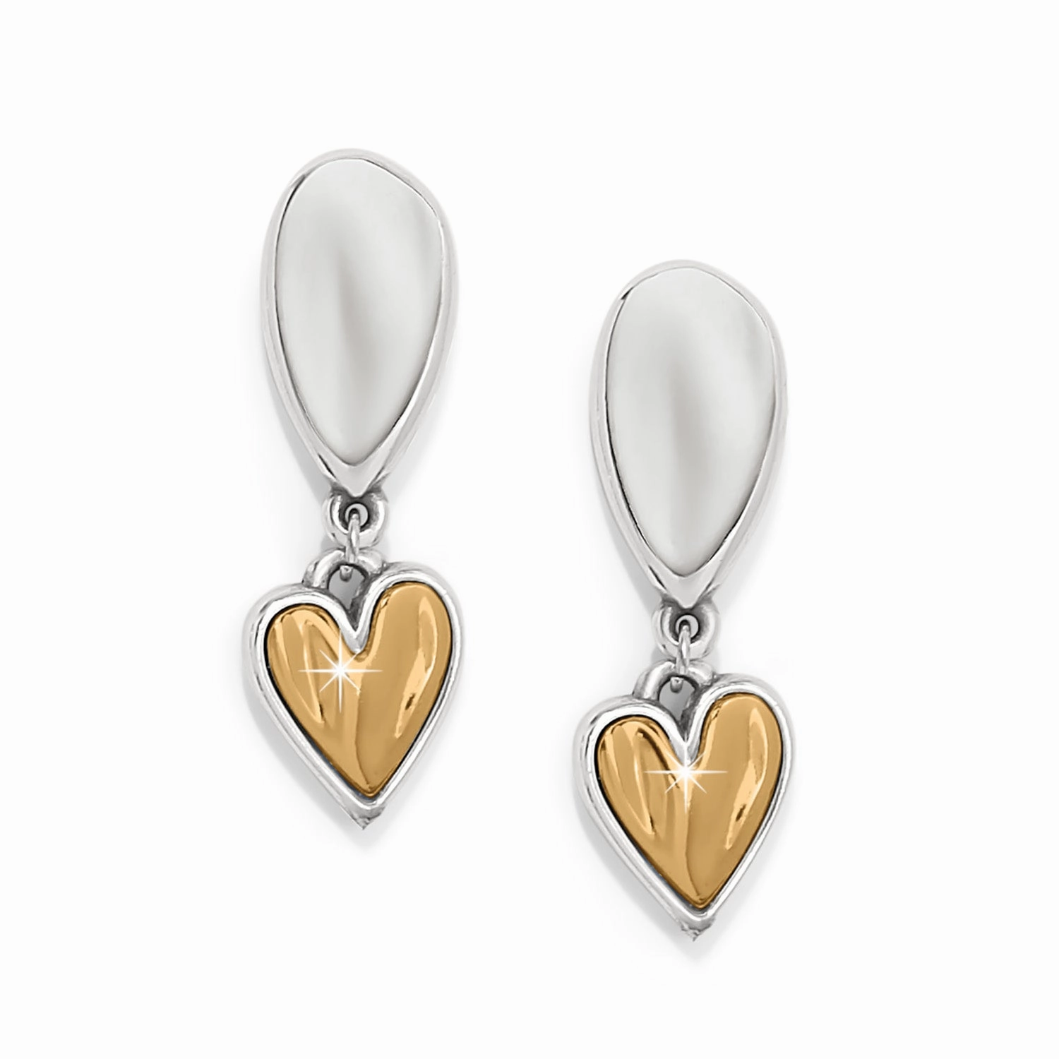 Romantic Present Brighton Cascade Heart Unity Post Drop Earrings