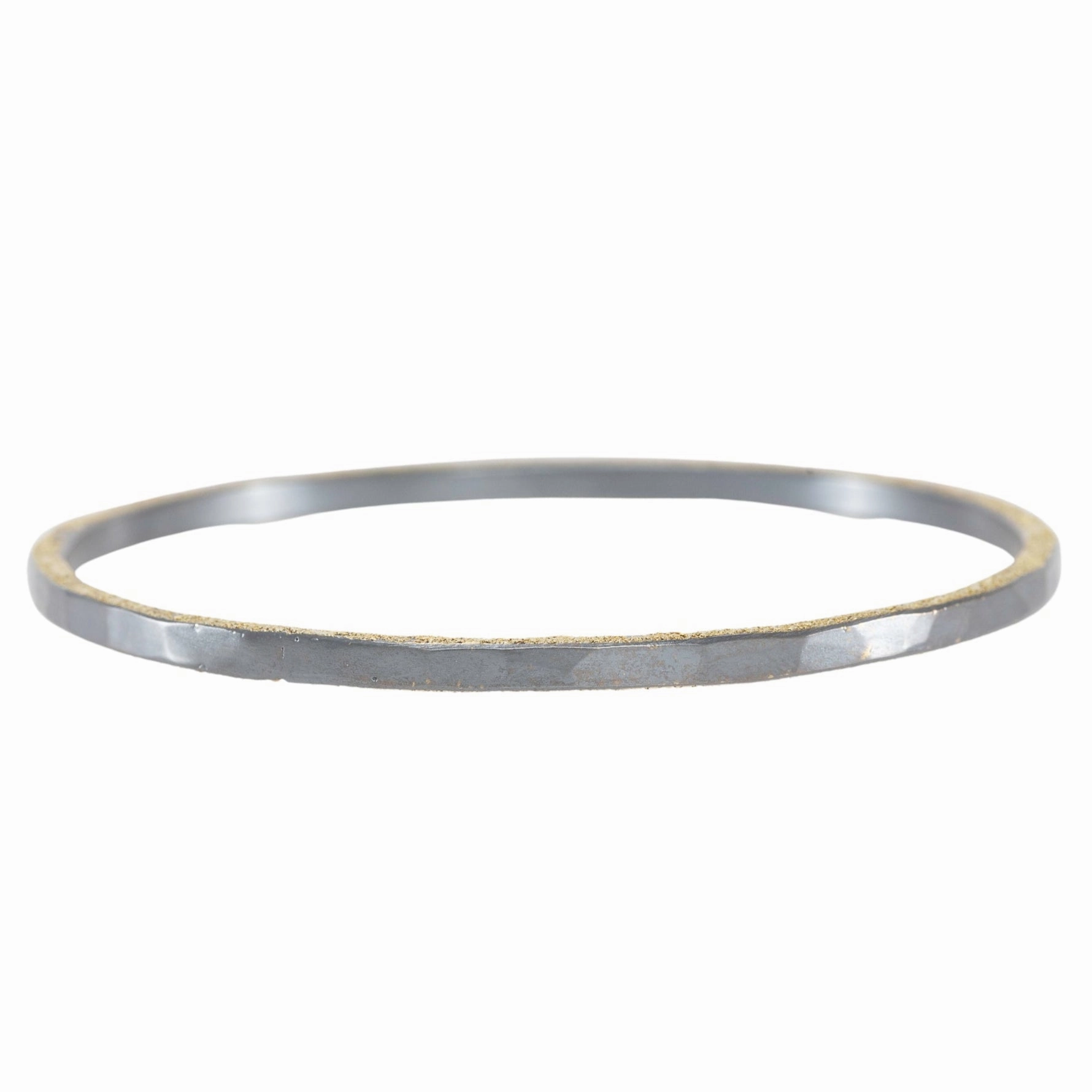 Daily Details Elegant Style Pieces Orbit Bangle - 22k Gold   Oxidized Silver