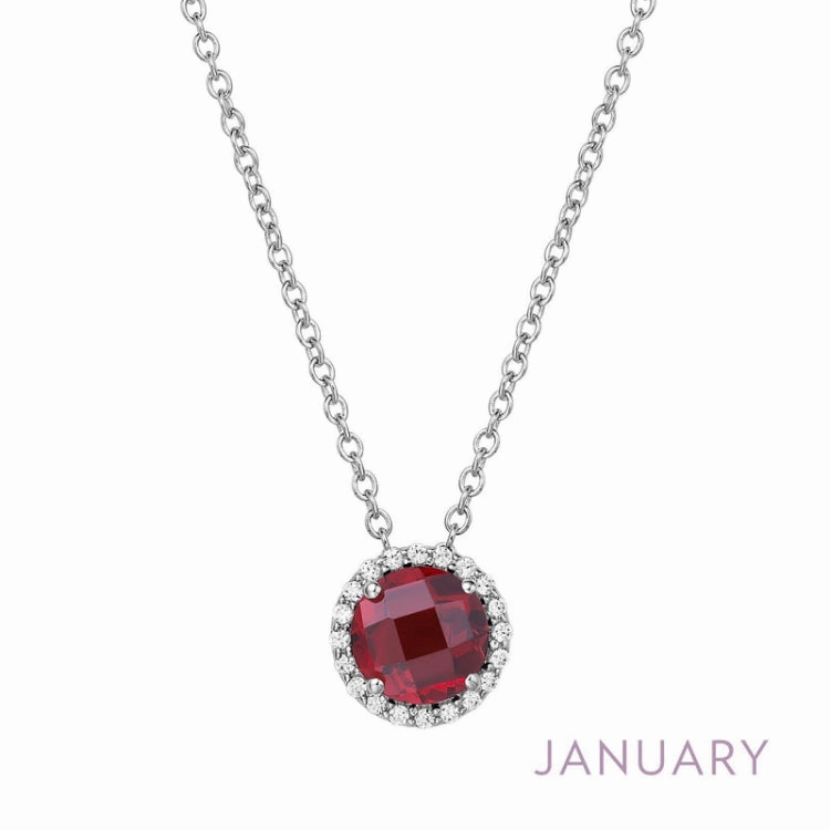 Luxury Gift Gentle Spark January Birthstone Necklace