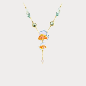 Fish Pendant Necklace Rarely Worn Piece Beaded Adornment