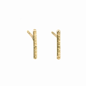 Modern Accessory Stylish pieces Gold Bar Studs - 18ky Gold