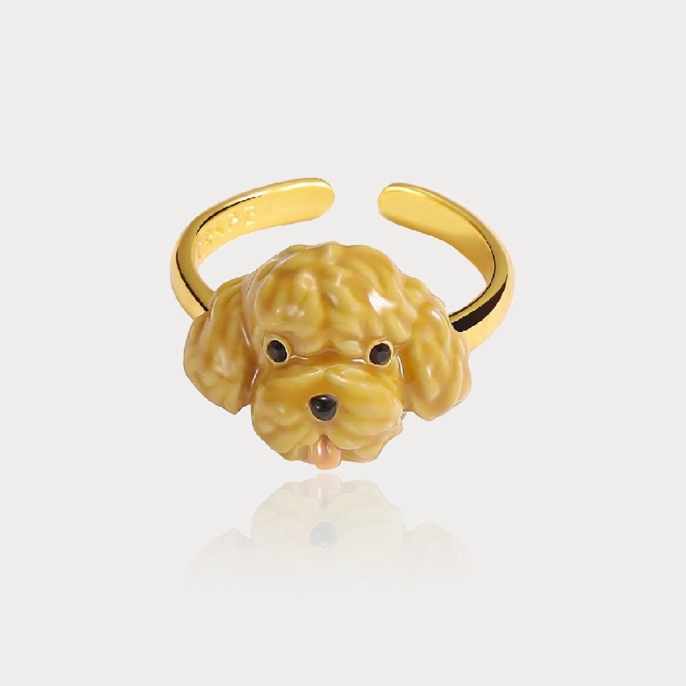 Goldendoodle Dog Ring Trendy Design