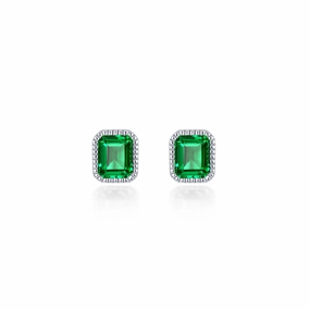 Lafonn May Birthstone Solitaire Earrings Dramatic Flare