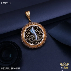Anniversary Gift Freemen goga Pendant with mina and ad  For Men - FMP18