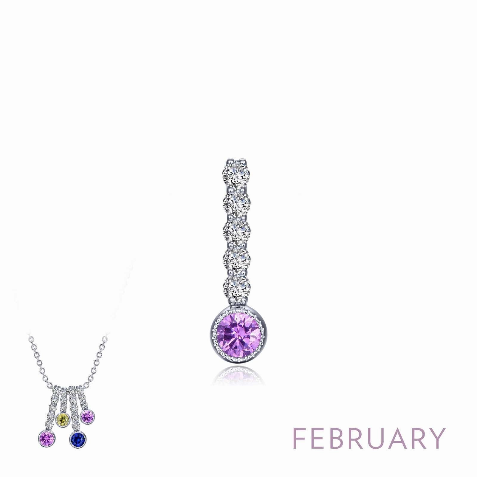 February Birthstone Love Pendant Expressive Feature