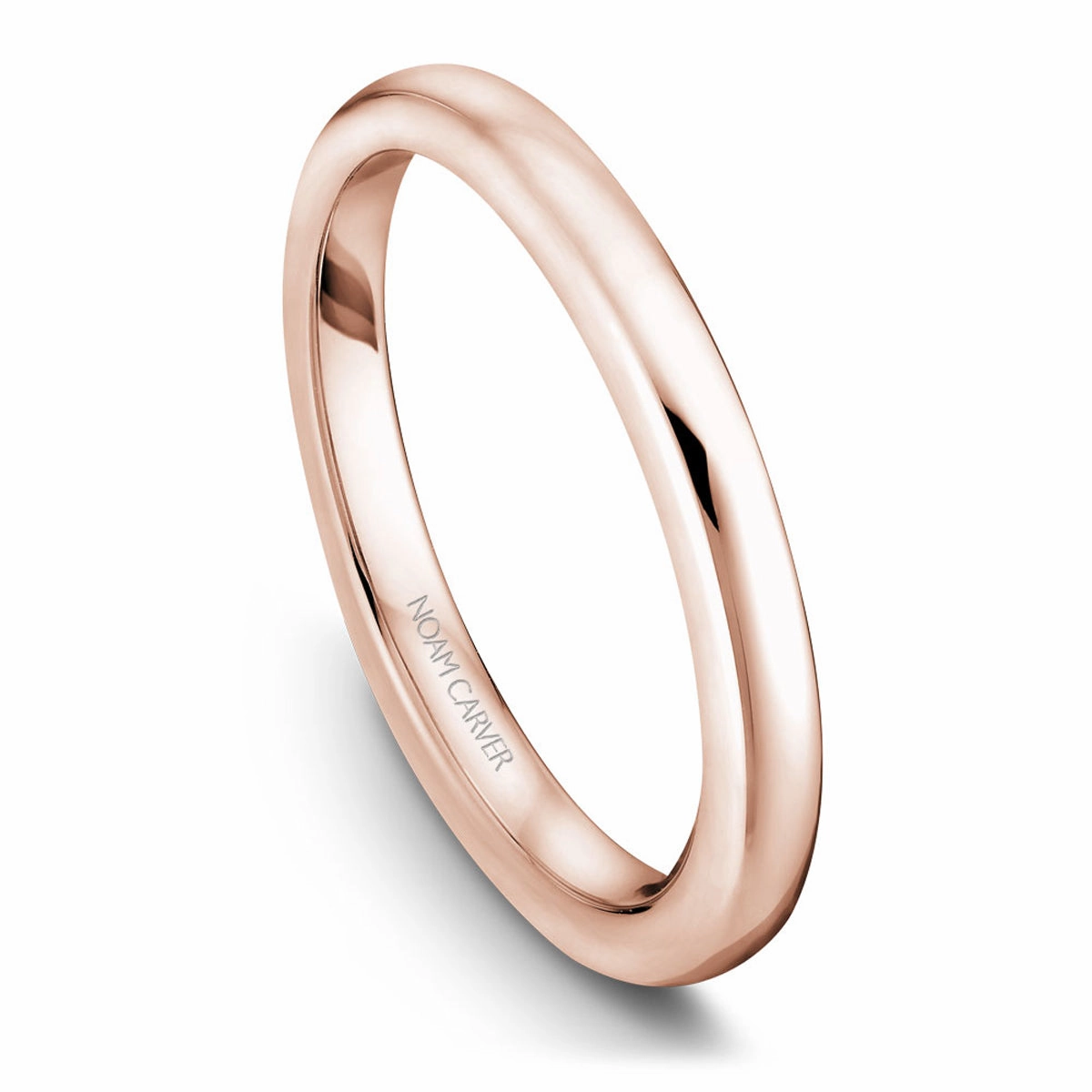 Minimalist Jewelry Noam Carver Plain Wedding Band in Rose Gold