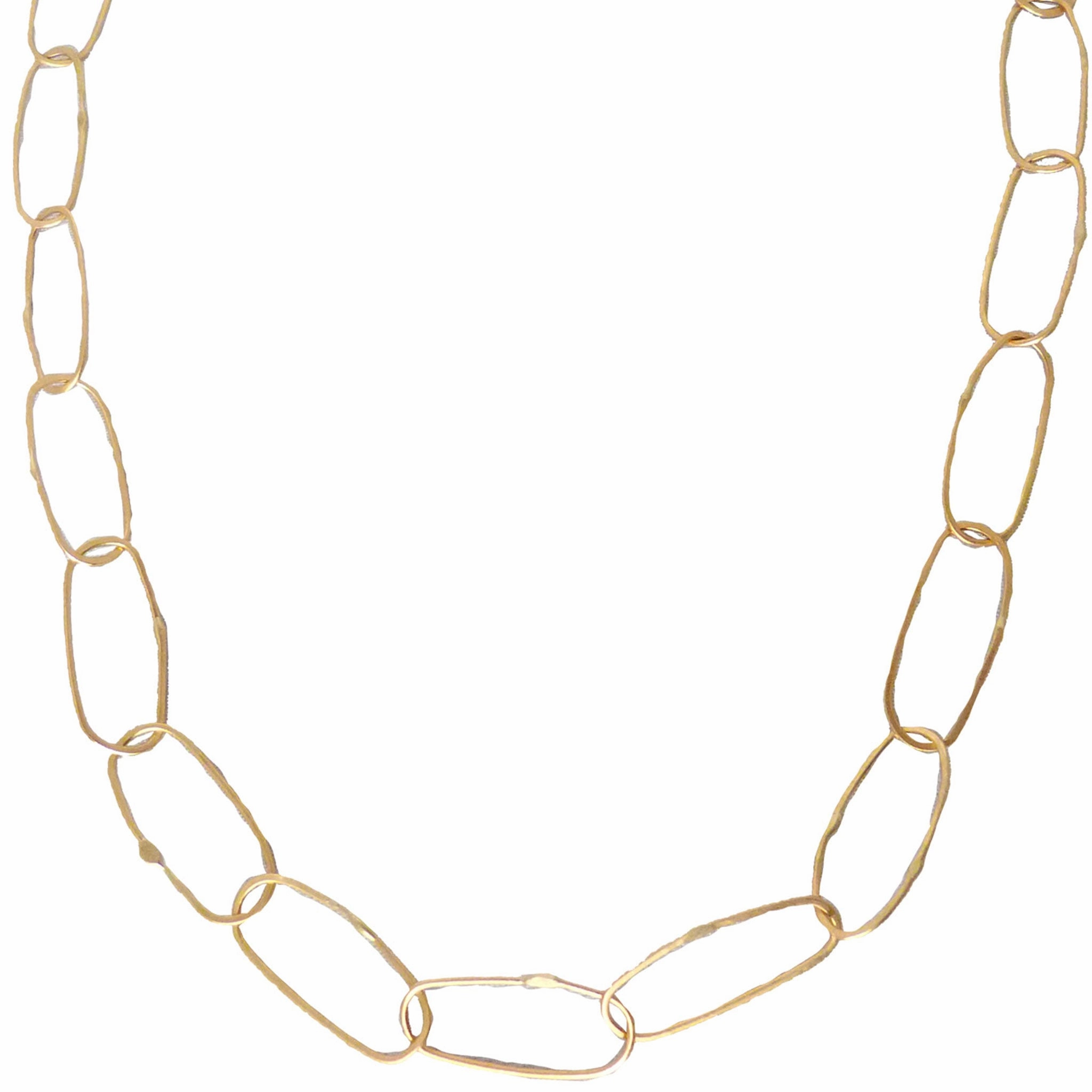 Urban Flair Feminine Touch Breezy Chain Link Necklace - 18k Gold   Oxidized Silver