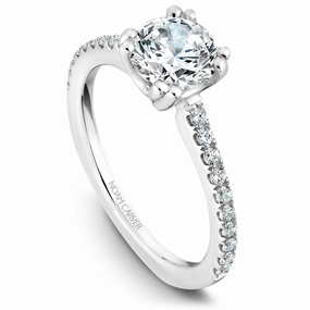 Modern Choice Noam Carver Classic Diamond Engagement Ring Setting in White Gold