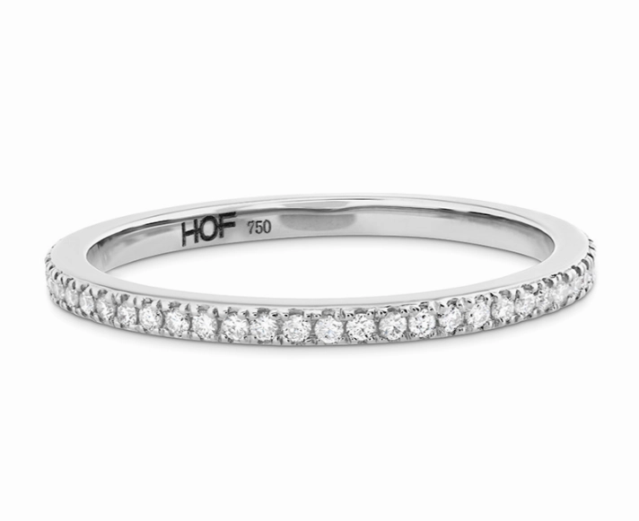 Hearts On Fire Anniversary/Eternity Diamond Wedding Ring in 950 White Platinum (0.18ctw) Physical Store Easy Clean