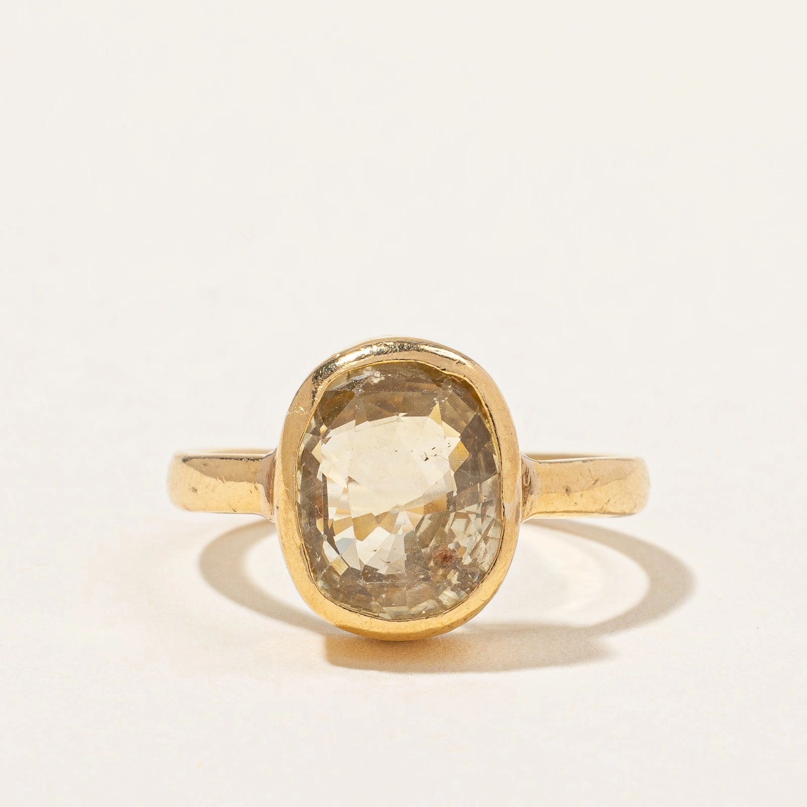 Vintage Yellow Sapphire Cocktail Ring | 5.80ct | SZ 6.5 | Modern Edge Luxe Pick