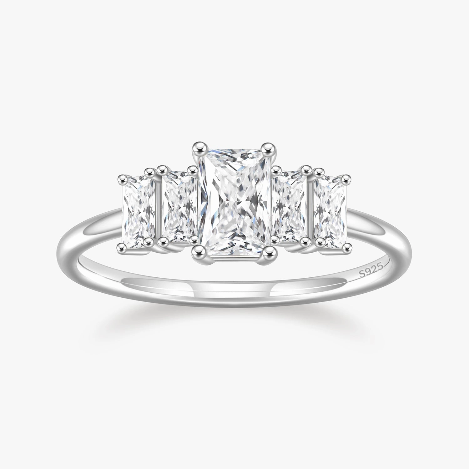 Formal Attire Radiant Cut Birthstone Dainty Ring