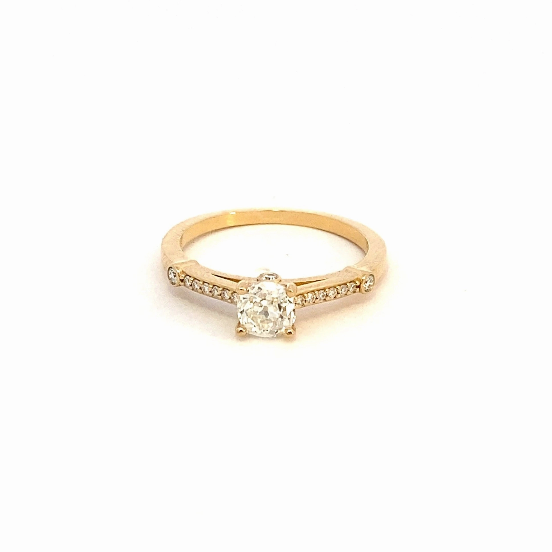 Bespoke' Art Deco Inspired Diamond Engagement Ring | SZ 7 | Golden Light