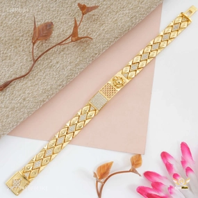 AD Box with Ganpati Ji Bracelet For Men - FMMB343 Timeless Jewelry Look