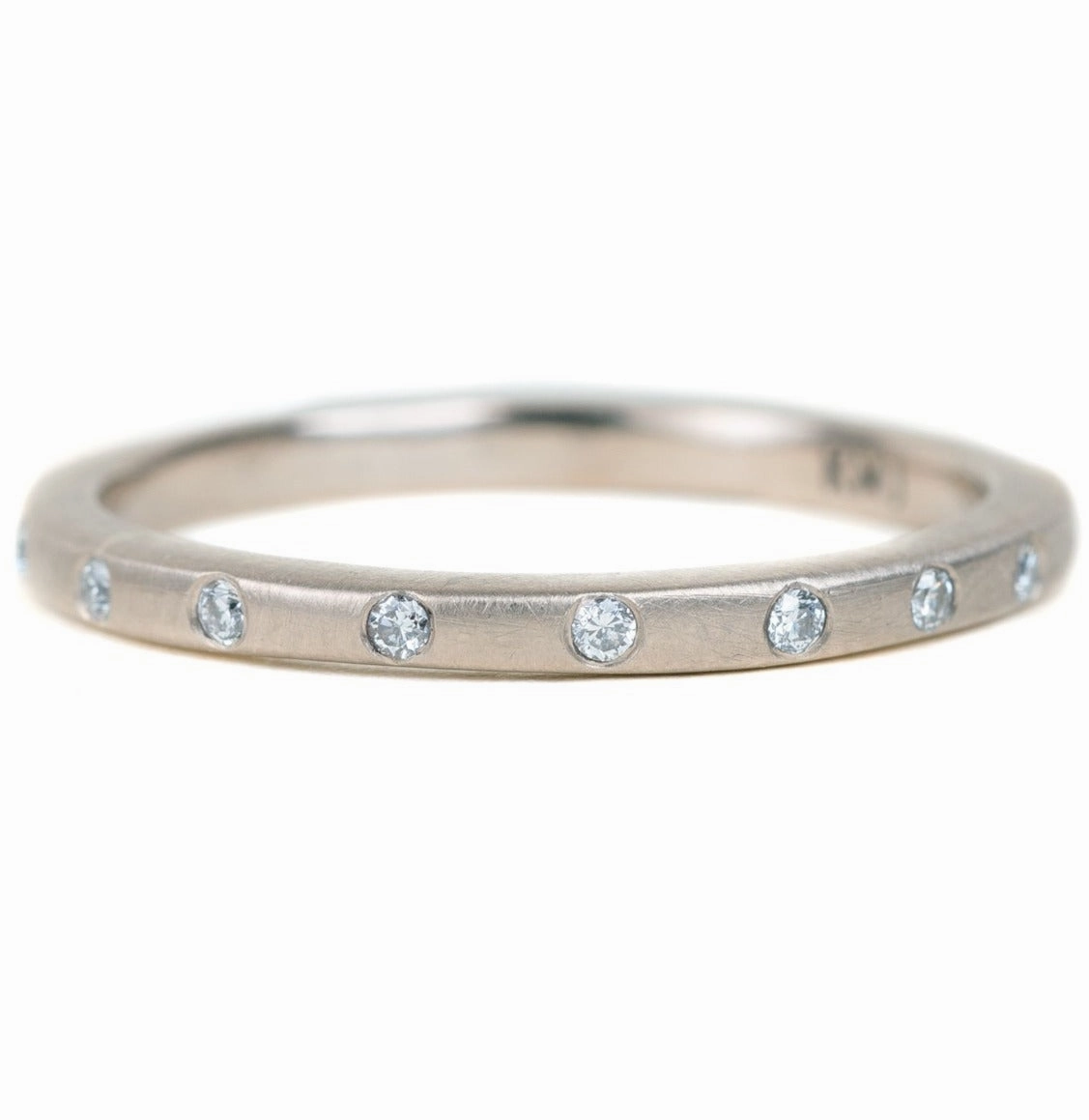 Contemporary Diamond Stacker - 18ky Gold, 14kpw Gold   VS Diamonds Minimal accessory