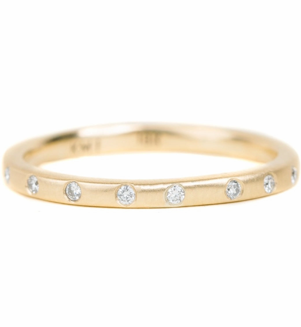 Seasonal Shine Contemporary Shine Contemporary Diamond Stacker - 18ky Gold, 14kpw Gold   VS Diamonds