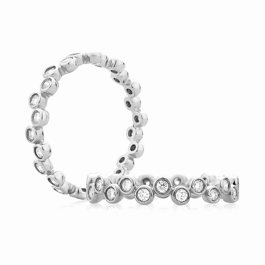 A. Jaffe Metropolitan Eternity Diamond Wedding Band in White Gold Superior Craftsmanship