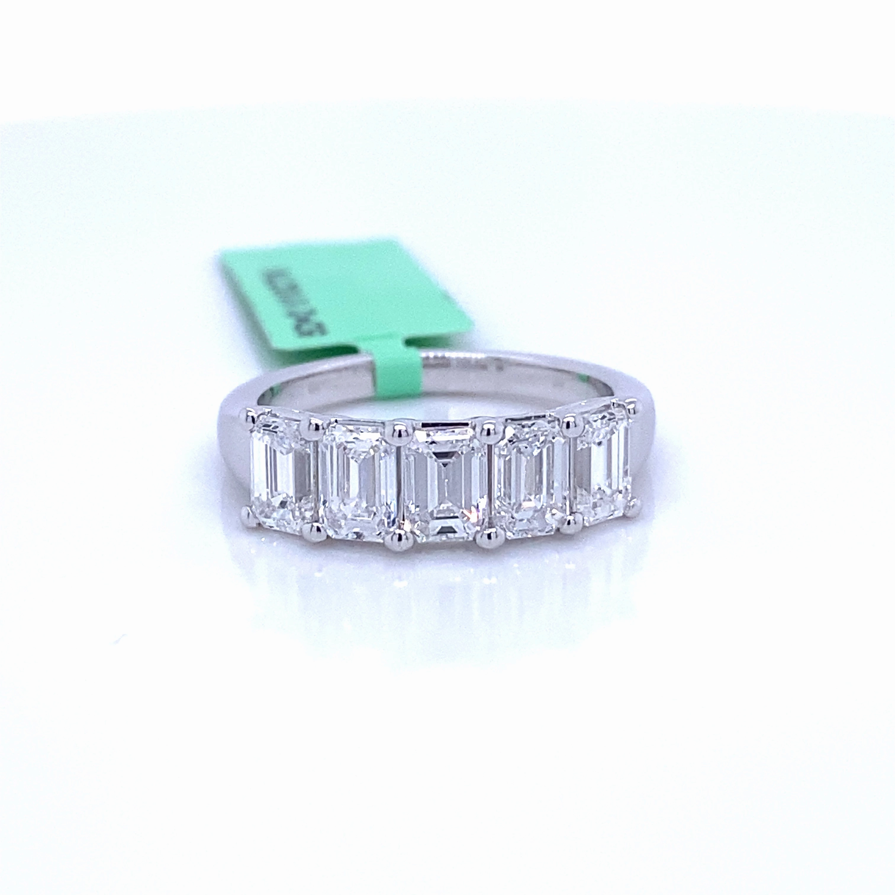 Bremer Jewelry Half Anniversary Lab Grown Diamond Wedding Ring in 14K White Gold (3.00ctw) Quality Statement Body Adornment