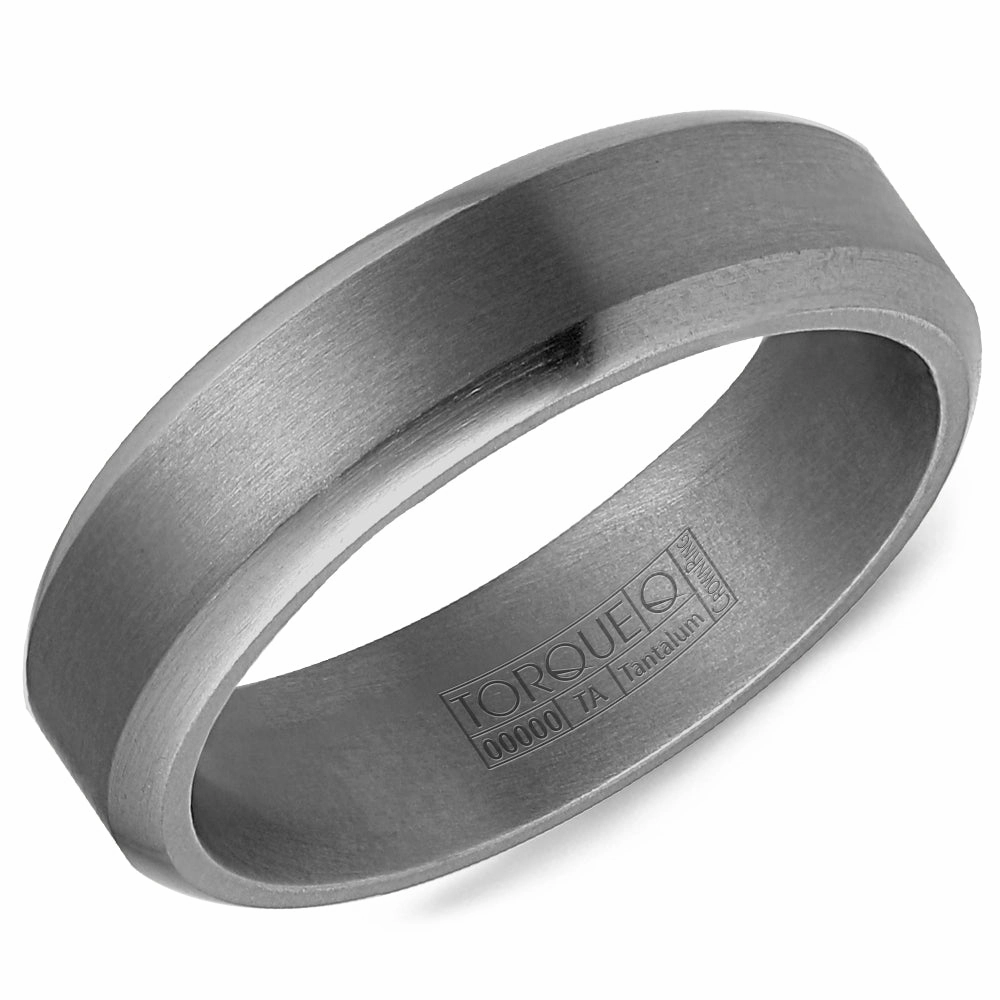 Curved Line CrownRing Wedding Band in Tantalum