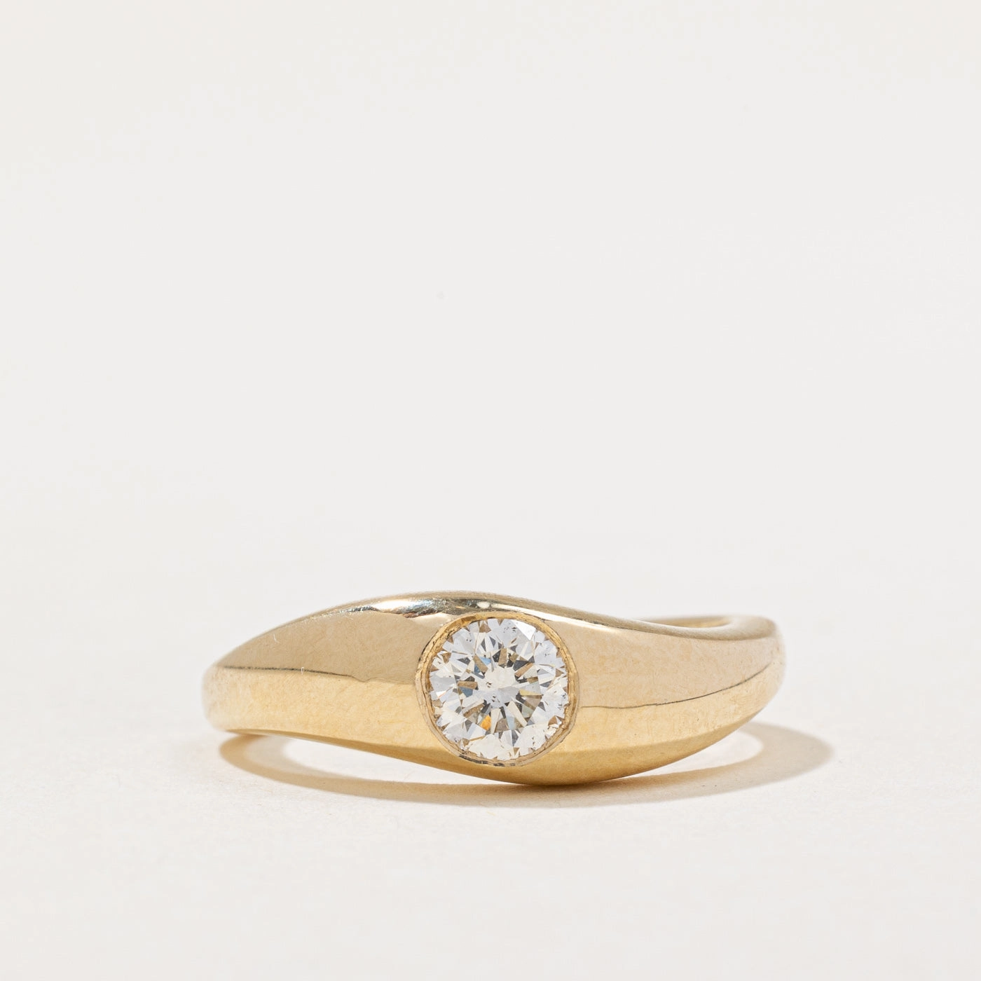 '100 Ways' Flush Set Diamond Wave Ring | 0.49ct | SZ 6.5 | Vibrant Glow Graceful Sparkle