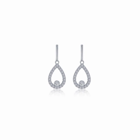 Retro Mood Lafonn Classic Pear-Shaped Drop Earrings
