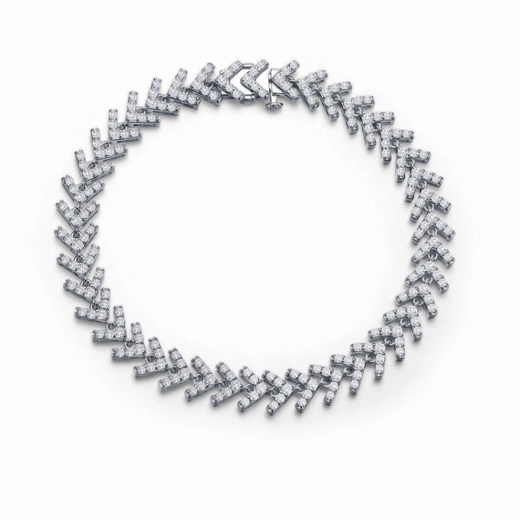 Radiant Sparkle Fancy Fishbone Bracelet