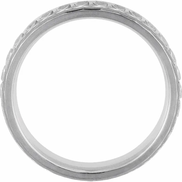 Sterling Silver 6 mm Overlapping Circle Pattern Band Size 13.5 Superior Object Virtual Item