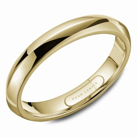 Bold Accessory Artistic Gift Noam Carver Classic Wedding Ring in 14K Yellow Gold