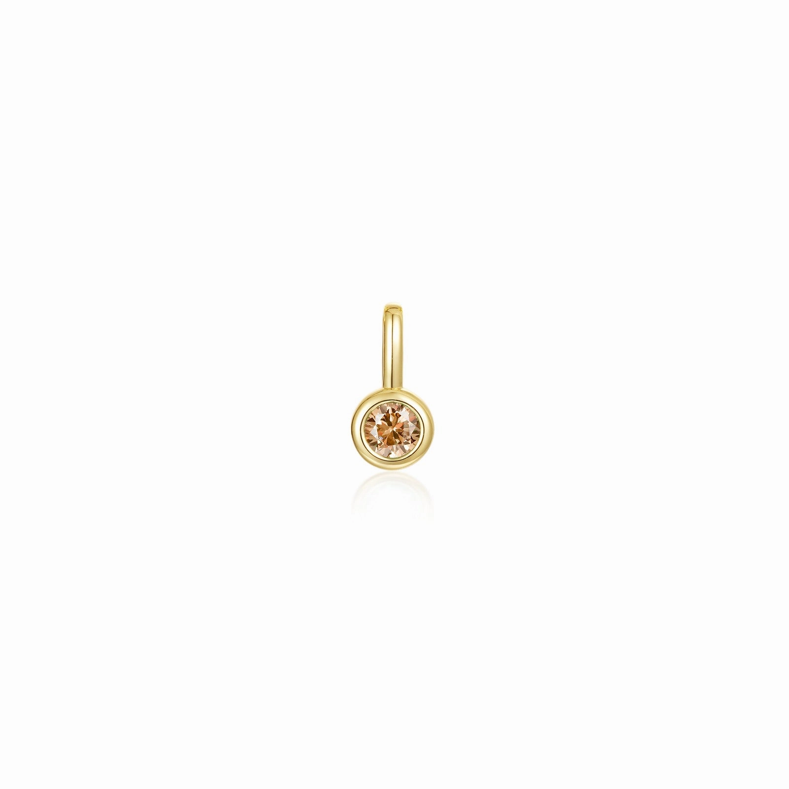 Graceful Twist Lafonn November Bezel Birthstone Charm
