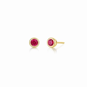 Trendy Finish Everyday Accessory Lafonn July Bezel Birthstone Earrings